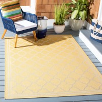 Safavieh Courtyard Collection 67 X 96 Goldbeige Cy6918 Trellis Indoor Outside Waterproof Easy Cleansingpatio Backyard Mu