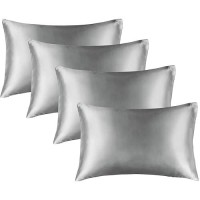 Bedelite Satin Pillowcase For Hair And Skin Super Soft Similar To Silk Pillow Cases 4 Pack With Envelope Closure Cooling Pillo