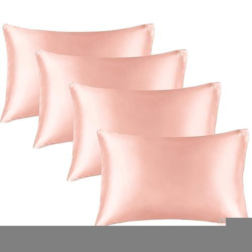 Bedelite Satin Pillowcase For Hair And Skin Super Soft Similar To Silk Pillow Cases 4 Pack With Envelope Closure Cooling Pillo