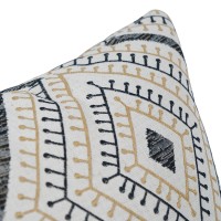 Blazing Needles Square Jacquard Throw Pillows 17 Tupelo Sahara 2 Count