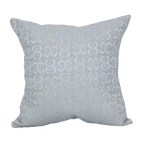 Blazing Needles Square Jacquard Throw Pillow 17 Mahlika Sorbet