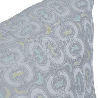 Blazing Needles Square Jacquard Throw Pillow 17 Mahlika Sorbet