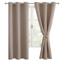 Hiasan Blackout Curtains For Bedroom 42 X 72 Inches Long Thermal Insulated Light Blocking Window Curtains For Living Roomk