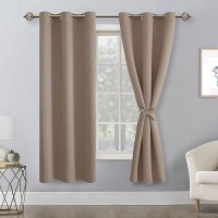 Hiasan Blackout Curtains For Bedroom 42 X 72 Inches Long Thermal Insulated Light Blocking Window Curtains For Living Roomk