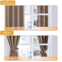 Hiasan Blackout Curtains For Bedroom 42 X 72 Inches Long Thermal Insulated Light Blocking Window Curtains For Living Roomk