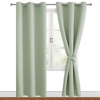 Hiasan Blackout Curtains For Bedroom 42 X 72 Inches Long Thermal Insulated Light Blocking Window Curtains For Living Roomk