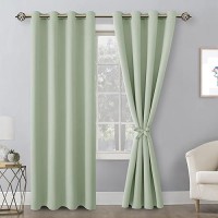 Hiasan Blackout Curtains For Bedroom 52 X 84 Inches Long Thermal Insulated Light Blocking Window Curtains For Living Roomk