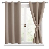 Hiasan Short Blackout Curtains For Bedroom Thermal Insulated Light Blocking Window Curtains For Living Roomkids Room 2 Dra