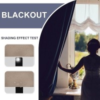 Jiuzhen Blackout Curtains For Bedroom Thermal Insulated Room Darkening Noise Reducing 42 X 45 Inch Length Curtains For Living