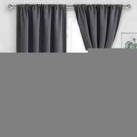 Jiuzhen Blackout Curtains For Bedroom Thermal Insulated Room Darkening Noise Reducing 70 X 63 Inch Length Curtains For Living