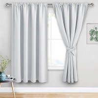 Jiuzhen Curtains For Bedroom Thermal Insulated Room Darkening Noise Reducing 70 X 63 Inch Blackout Curtains For Living Room