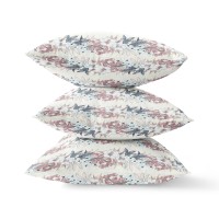 Lily Garden Stripes Broadcloth Indoor Outdoor Blown And Closed Pillow By Amrita Sen In White Pink