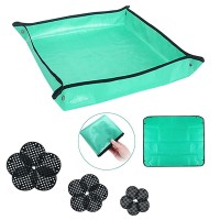 Biuwing 394 X 394 Plant Repotting Mat Large Foldable Gardening Mat Waterproof Transplanting Potting Mat Indoor Outdoor