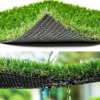 Artificial Grass Synthetic Thick Fake Grass Rug 7 Ft X 66 Ft Freadem Dog Artificial Turf Grass Mat With Drainage For Outdoor L