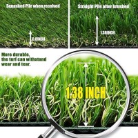 Artificial Grass Synthetic Thick Fake Grass Rug 7 Ft X 66 Ft Freadem Dog Artificial Turf Grass Mat With Drainage For Outdoor L