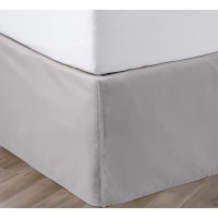 Sgi Bedding 21 Inch Drop Bed Skirt King Size With Platform To Stay In Place Elegant Pleated Design With Split Corners Wrinkle Re