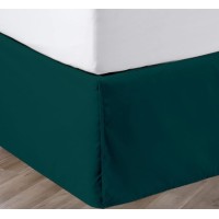 Sgi 21 Inch Drop Bed Skirt Full Size With Platform To Stay In Place Elegant Pleated Design With Split Corners Wrinkle Resistant