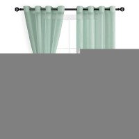 Hiasan Sheer Curtains For Living Room With Tieback Airy Breathable Voile Textured Drapes Light Filtering Grommet Window Curtain