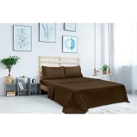 Royale Linens California King Flat Sheet Only Brushed 1800 Microfiber Ultra Soft Breathable Wrinkle Stain Resistant