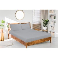 Royale Linens Fitted Sheet California King Hotel Quality 1800 Soft Wrinkle Fade Resistant Bottom Sheet Deep Pocket Stre