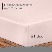 Royale Linens Fitted Sheet California King Hotel Quality 1800 Soft Wrinkle Fade Resistant Bottom Sheet Deep Pocket Stre