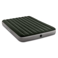 Intex 64109E Durabeam Standard Prestige Air Mattress Fibertech Queen Size 10In Bed Height 600Lb Weight Capacity Pump