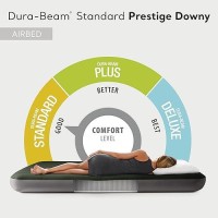 Intex 64109E Durabeam Standard Prestige Air Mattress Fibertech Queen Size 10In Bed Height 600Lb Weight Capacity Pump