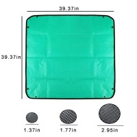 Biuwing 2Pcs 394 X 394 Plant Repotting Mat Large Foldable Gardening Mat Waterproof Transplanting Potting Mat Indoor Outd