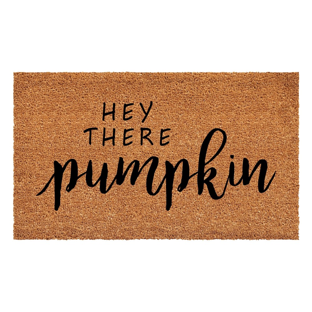 Calloway Mills Hey There Pumpkin Doormat Tanblack 24 X 36