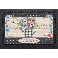 Briarwood Lane Buffalo Check Watering An Spring Doormat Indoor Outdoor 30 X 18