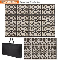 Sand Mine Reversible Mats Plastic Straw Rug Modern Area Rug Large Floor Mat And Rug For Outdoors Rv Patio Backyard Deck