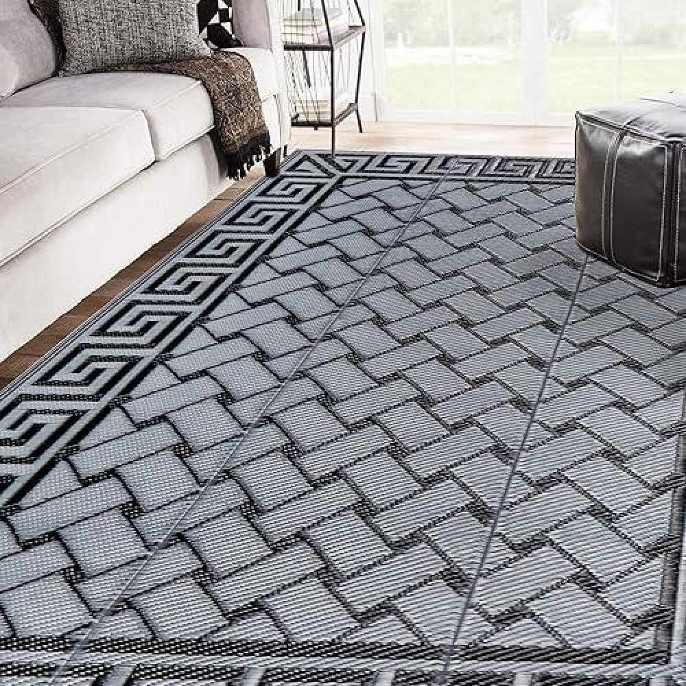 Sand Mine Reversible Mats Plastic Straw Rug Modern Area Rug Large Floor Mat And Rug For Outdoors Rv Patio Backyard Deck