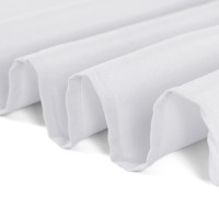 Algaiety 2 Pack Waterproof Round Tablecloth, 70'' Inch Polyester Tablecloths, Wrinkle Resistant Polyester Table Cover For Dining Table, Outdoor, Party And Banquets (White)