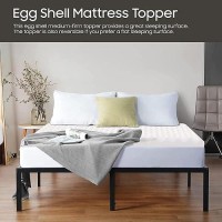 Treaton 1Inch Soft Foam Toppers With Convoluted Egg Shell Design Extends Mattress Topper Life Provides Proper Back Support A