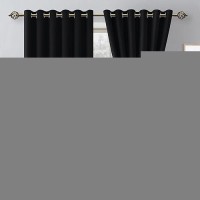 Hiasan Grommet Blackout Curtains For Bedroom 70 X 84 Inches Thermal Insulated Noise Reducing Window Drapes For Living Room