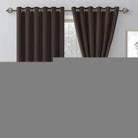 Hiasan Grommet Blackout Curtains For Bedroom 70 X 84 Inches Thermal Insulated Light Blocking Window Drapes For Living Room