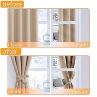 Hiasan Grommet Blackout Curtains For Bedroom 70 X 84 Inches Thermal Insulated Light Blocking Window Drapes For Living Room