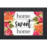 Briarwood Lane Farmhouse Home Sweet Home Floral Doormat Indoor Outdoor 30 X 18