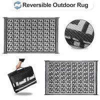 Outdoorlines Outdoor Plastic Area Rugs For Patio 9X12 Ft Reversible Outside Carpet Stain Uv Resistant Rv Mats Straw Rug Fo