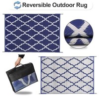 Outdoorlines Outdoor Plastic Area Rugs For Patio 6X9 Ft Reversible Outside Carpet Stain Uv Resistant Rv Mats Straw Rug For