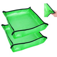 Xatdomesd Foldable Garden Mat Waterproof Gardening Plant Repotting Mat 20X202Pack