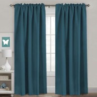 Hversailtex Blackout Curtains Thermal Insulated Window Treatment Panels Room Darkening Blackout Drapes For Living Room Back Tab