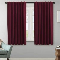 Hversailtex Blackout Curtains Thermal Insulated Window Treatment Panels Room Darkening Blackout Drapes For Living Room Back Tab