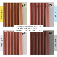 Hversailtex Blackout Curtains Thermal Insulated Window Treatment Panels Room Darkening Blackout Drapes For Living Room Back Tab