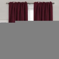 Hversailtex Blackout Curtains Thermal Insulated Window Treatment Panels Room Darkening Blackout Drapes For Living Room Back Tab