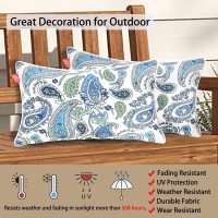 Magpie Fabrics Pack Of 2 Outdoor Lumbar Pillow Case Covers 12