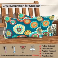 Pack Of 2 Outdoor/Indoor Lumbar Pillow Case Covers 12