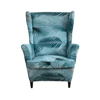 Eco-Ancheng Wingback Chair Slipcover 2 Piece Slipcovers For Wingback Chairs Spandex Wingback Chair Covers Washable Furniture Protector With Elastic Bottom For Living Room Wingback Chairs