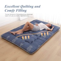 Xicikin Japanese Floor Mattress, Japanese Futon Mattress Foldable Mattress, Roll Up Mattress Tatami Mat With Washable Cover, Easy To Store And Portable For Camping, Cactus, Twin Full Queen
