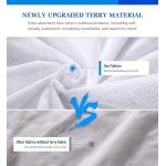 2 Pack Queen Mattress Protector Mattress Cover Queen Size Bed Waterproof Mattress Protector Queen Size Noiseless Queen Mattress